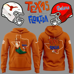 Limited Edition Texas Longhorns x Florida Gators Orange Hoodie 2024
