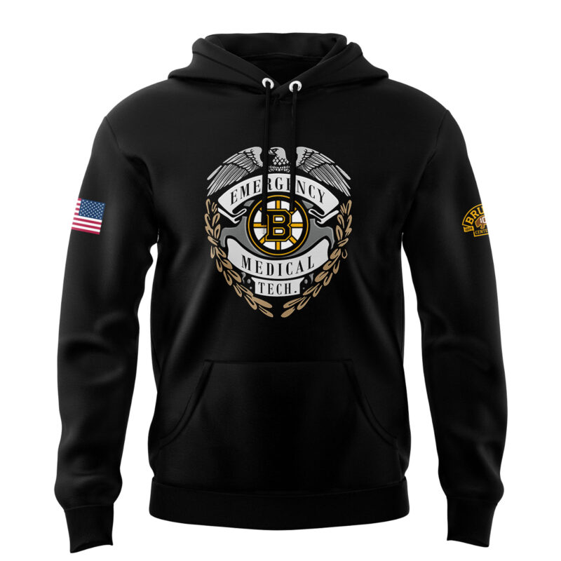 Boston Bruins 2024 Emergency Medical Technician Hoodie - Image 3