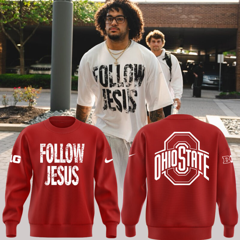 Limited Edition FOLLOW JESUS Red SweatShirt 2024