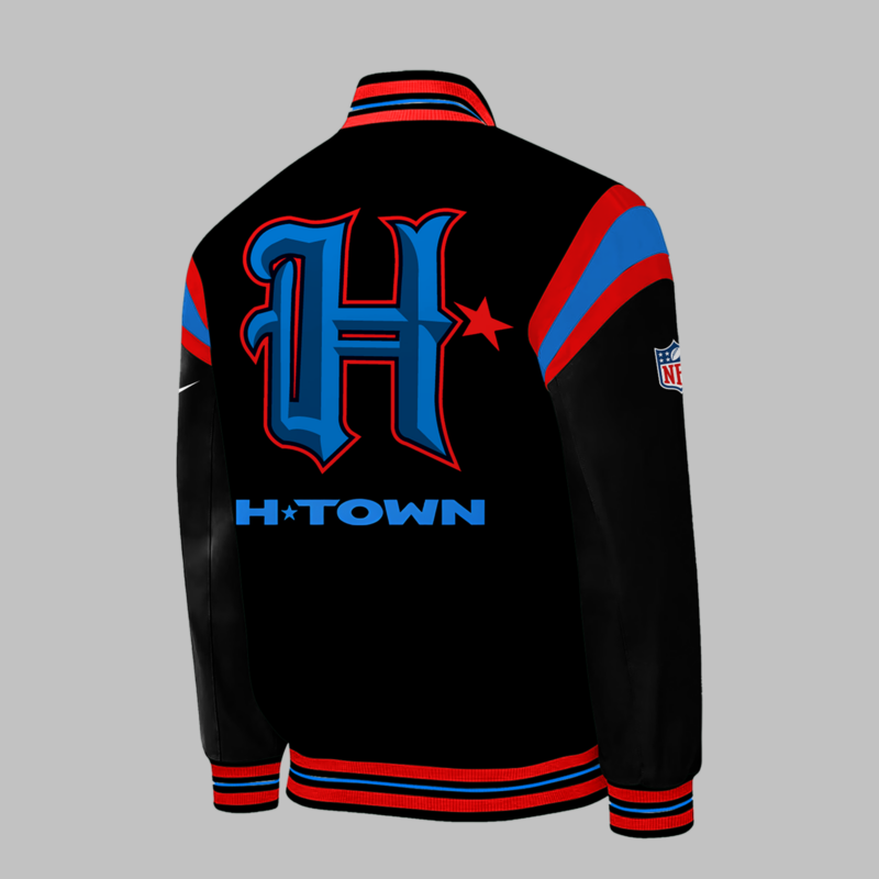 Limited Edition HTown Blue Bomber Jacket 2024 - Image 3