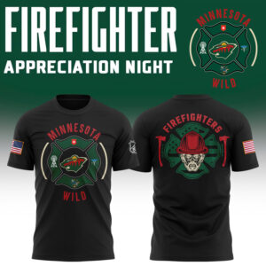Minnesota Wild x 2024 Firefighter Appreciation Night Premium Limited Tee v3