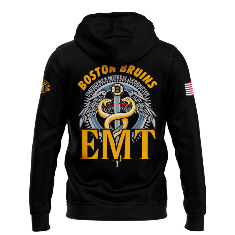 Boston Bruins 2024 Emergency Medical Technician Hoodie - Image 2