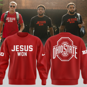 Limited Edition JESUS WON Red SweatShirt 2024