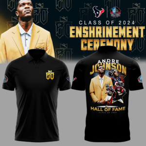 Limited Edition Andre Johnson Hall of Famer Polo Shirt 2024