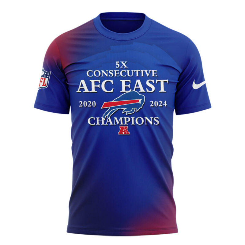 Buffalo Bills Nike 2024 AFC East Division Champions Premium Limited Shirt - Image 2