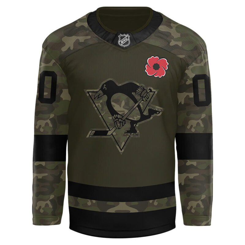Pittsburgh Penguins x 2024 Military Appreciation Night Custom Jersey - Image 2