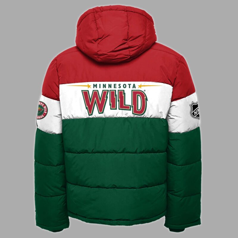 Minnesota Wild 2024 Premium Limited 3D Down Jacket & Bobble Hat - Image 2
