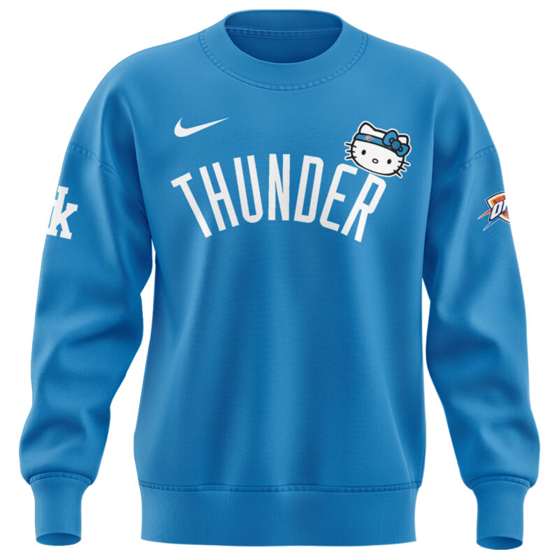 Special New Oklahoma City Thunder x Hello Kitty Sweat 2024 - Image 2