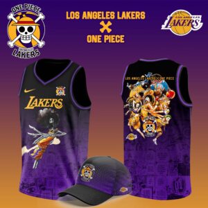 Los Angeles Lakers x BROOK One Piece the Straw Hat Pirates Jersey