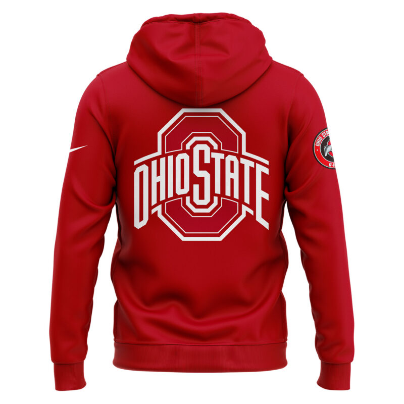 Special New Ohio State Football JESUS WON Red Hoodie - Image 3