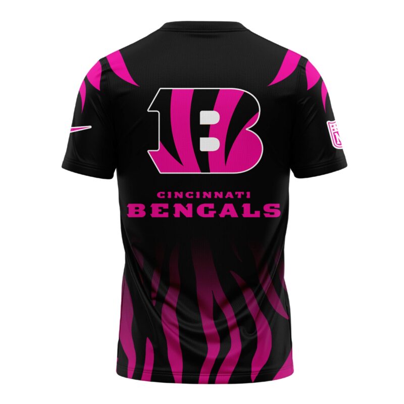 Cincinnati Bengals Breast Cancer Shirt 2024 - Image 3