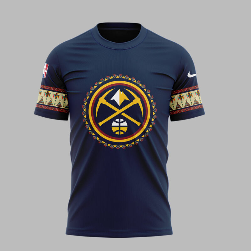 Limited Edition Native American Heritage Night Denver Nuggets T shirt - Image 2