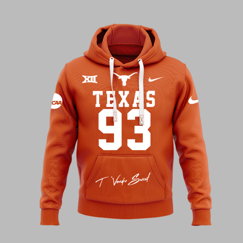 ____TEXAS LONGHORNS  Hoodie special edition T'VONDRE SWEAT  02 - Image 4