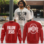 Limited Edition FOLLOW JESUS Red SweatShirt 2024