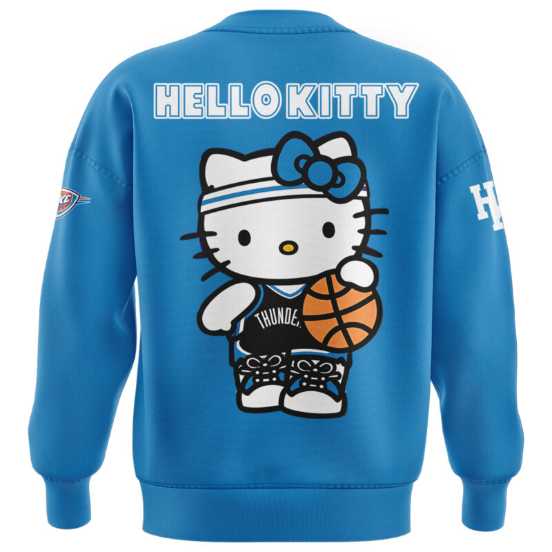 Special New Oklahoma City Thunder x Hello Kitty Sweat 2024 - Image 3
