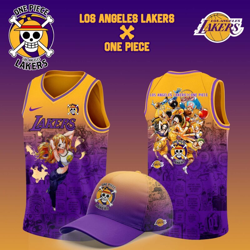 Los Angeles Lakers x NAMI One Piece the Straw Hat Pirates Jersey - Image 2