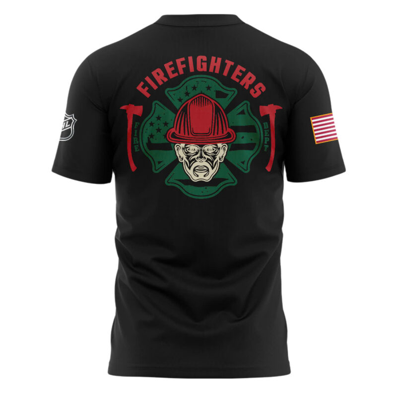 Minnesota Wild x 2024 Firefighter Appreciation Night Premium Limited Tee v3 - Image 2