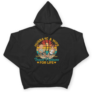 Husband And Wife Travel Partners For Life Beach Traveling Couple - Personalized Hoodie