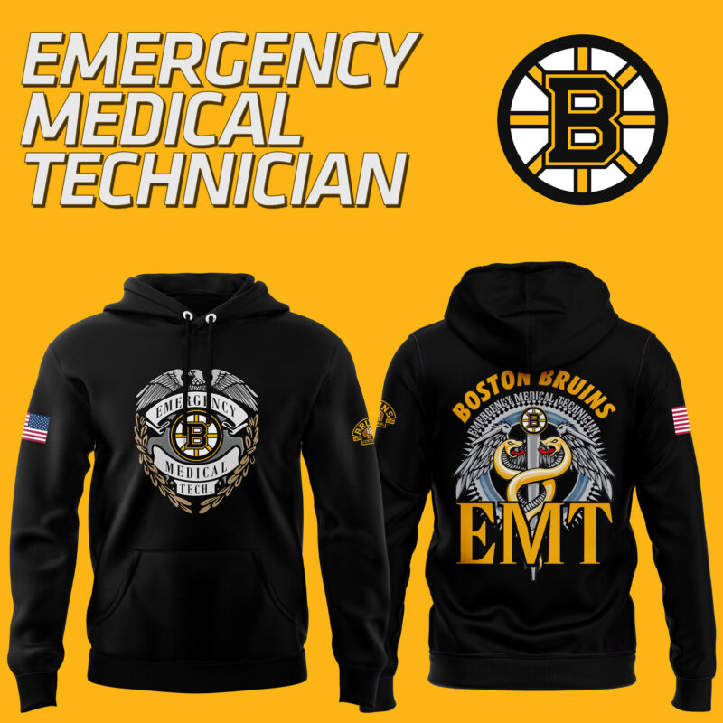 Boston Bruins 2024 Emergency Medical Technician Hoodie
