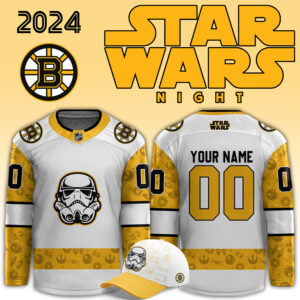 2024 Boston Bruins x Star Wars Night Personalized Jersey