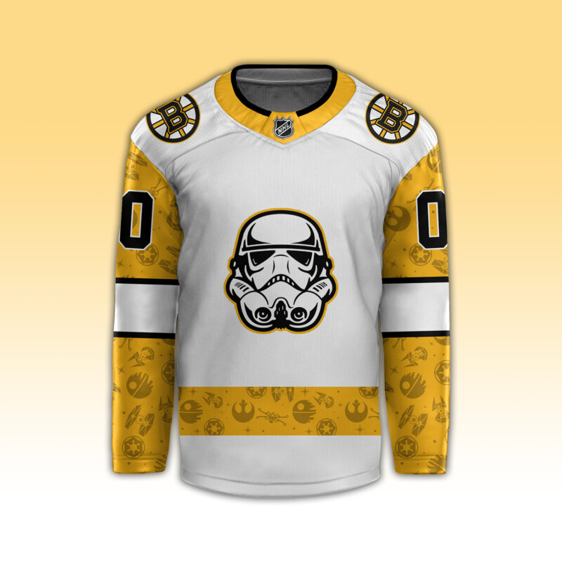 2024 Boston Bruins x Star Wars Night Personalized Jersey - Image 3