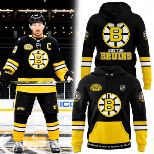 Men's Fanatics 2024 Boston Bruins Centennial Game Special Limited Hoodie V2