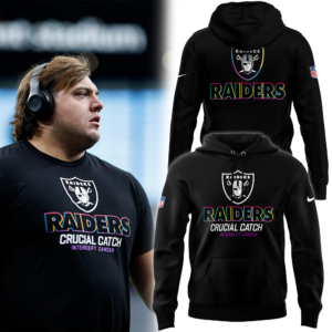 Men’s Fanatics Black Las Vegas Raiders 2024 Crucial Catch Pullover Hoodie