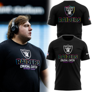Men’s Fanatics Black Las Vegas Raiders 2024 Crucial Catch Shirt