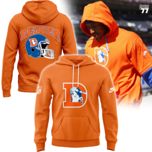 Denver Broncos Throwback Hoodie 2024