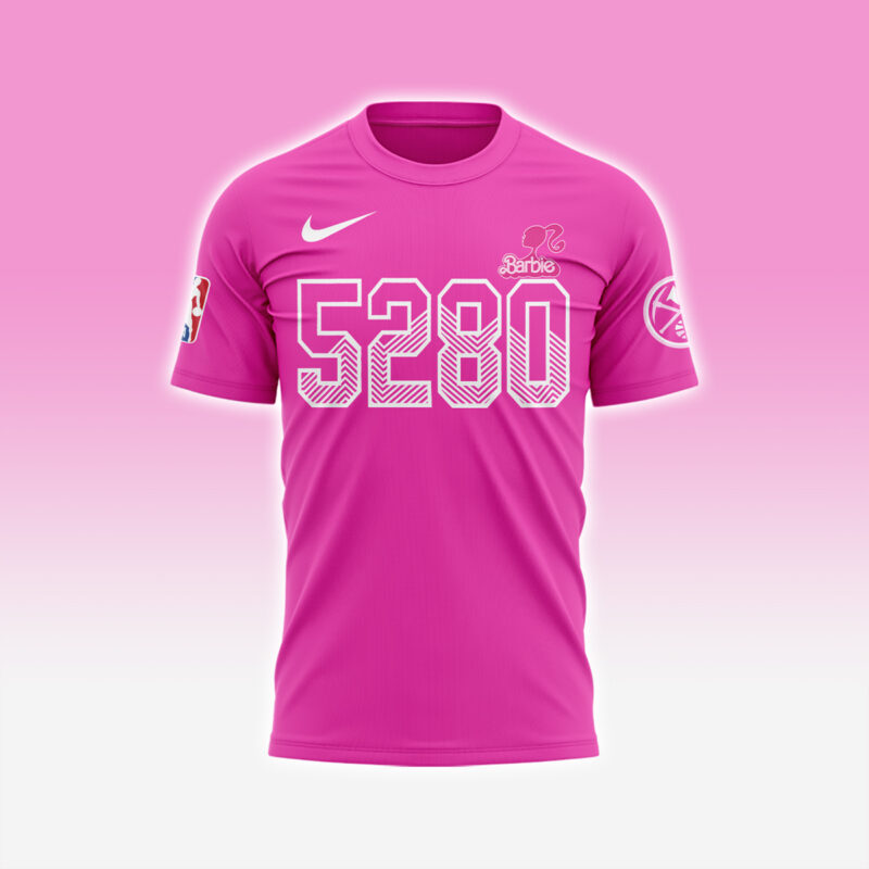 Special New Denver Nuggets x Barbie Tshirt 2025 - Image 2