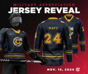 Cincinnati Cyclones x Military Appreciation Night 2024 Jersey