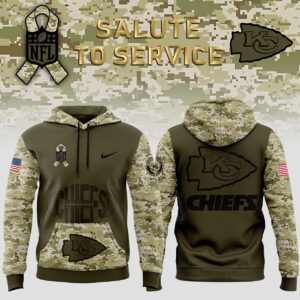 Kansas City Chiefs Nike Camo 2024 Salute to Service Hoodie V2