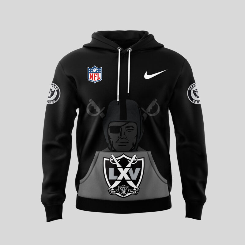 Men?s Fanatics Black Las Vegas Raiders Pullover Hoodie - Image 4