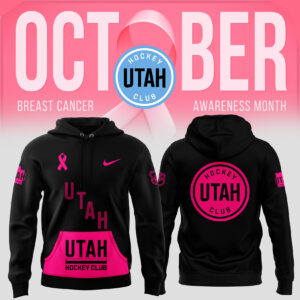 Men’s Nike Utah Hockey Club 2024 NHL Breast Cancer Awareness Month Pullover Hoodie
