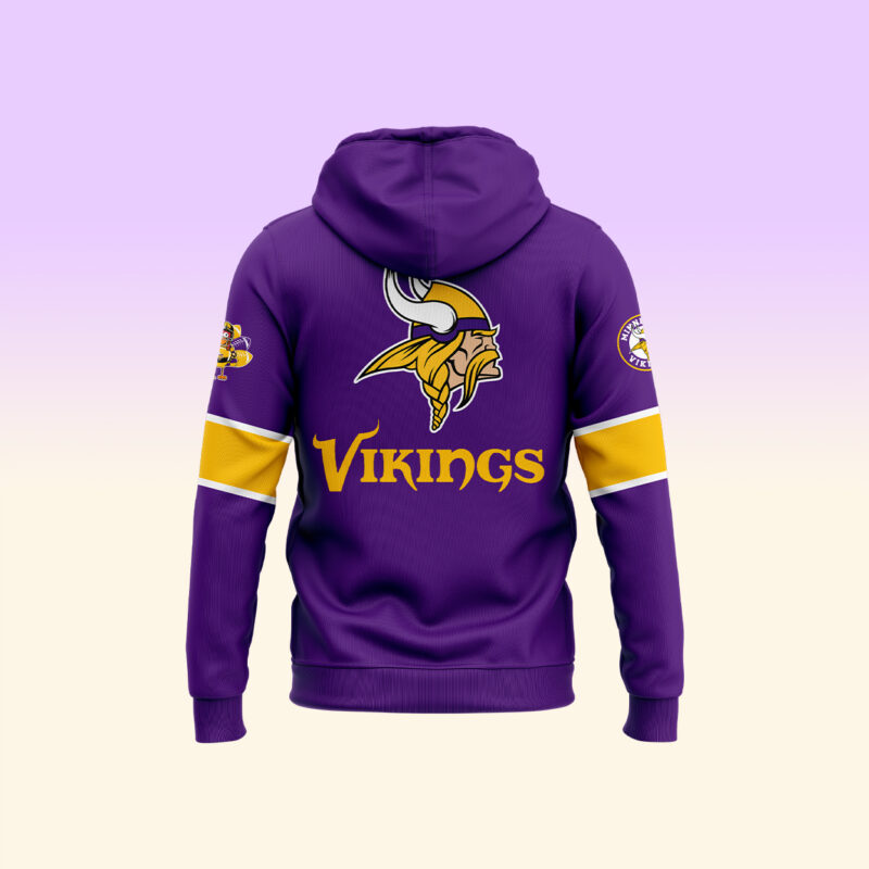 Minnesota Vikings 2024 Thanksgiving Premium Limited Pullover Hoodie - Image 3