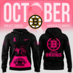 Men’s Nike Boston Bruins 2024 NHL Breast Cancer Awareness Month Pullover Hoodie