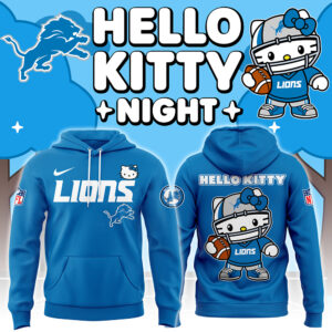 Men’s Nike Detroit Lions x 2024 Hello Kitty Hoodie