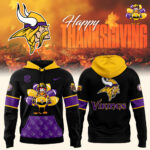 Minnesota Vikings 2024 Thanksgiving Premium Limited Pullover Hoodie