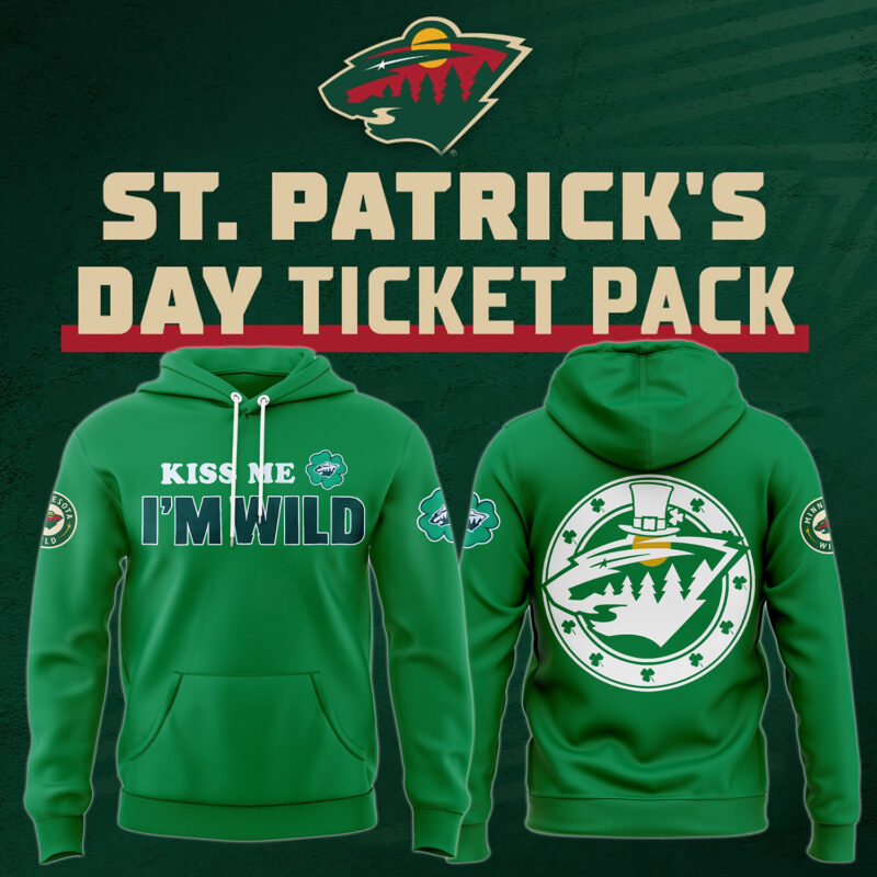 Minnesota Wild x 2025 ST.Patrick's Day Premium Limited Hoodie