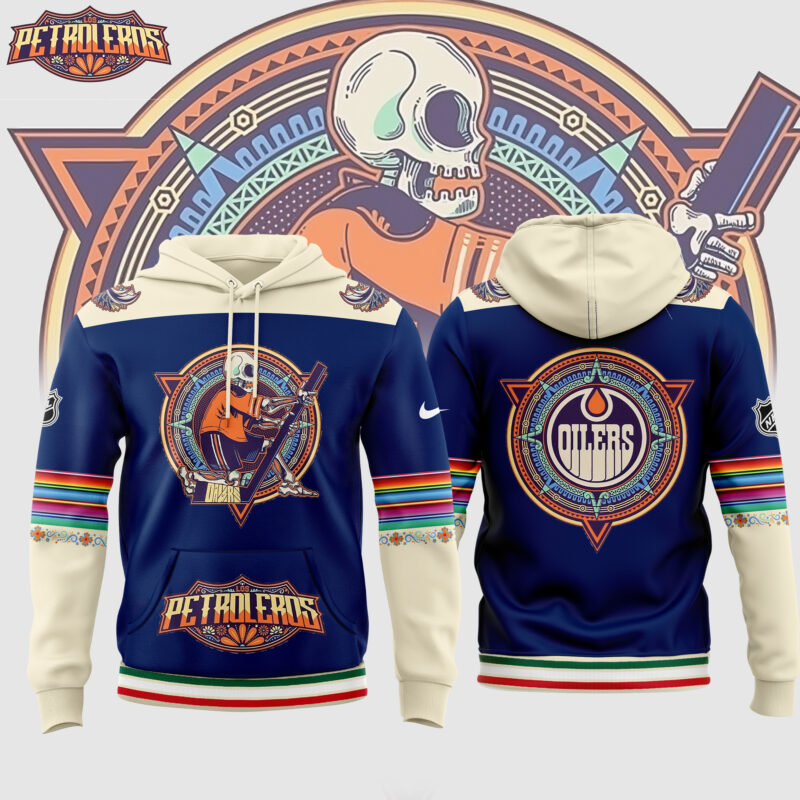 Edmonton Oilers Dia De Los Muertos 2024 Hoodie