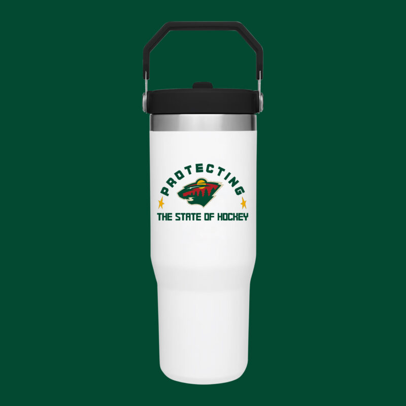 Minnesota Wild x 2024 Firefighter Appreciation Night Premium Limited Handle Tumbler - Image 2