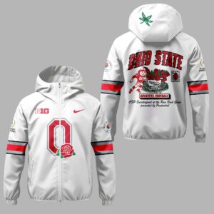 Ohio State Buckeyes Rose Bowl Game 2025 Limited Pullover Wind Jacket