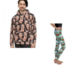 Combo Personalized Personalized Custom Image Hoodies and Legging
