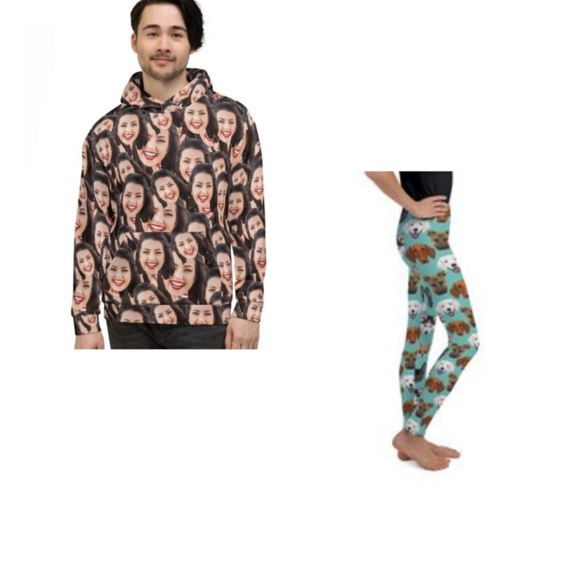 Combo Personalized Personalized Custom Image Hoodies and Legging