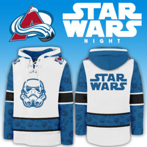 2024 Colorado Avalanche x Star Wars Night Lace Up Hoodie