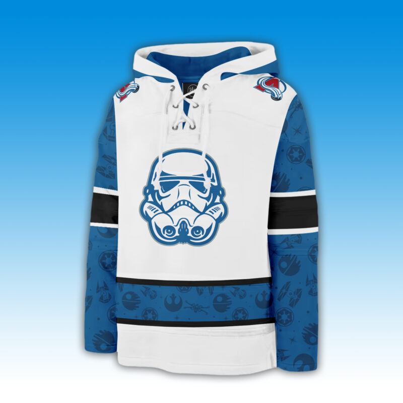 2024 Colorado Avalanche x Star Wars Night Lace Up Hoodie - Image 4