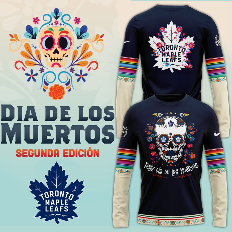 Unisex Nike Toronto Maple Leafs 2024 NHL Dia De Los Muertos Premium Limited Long Sleeve Shirt