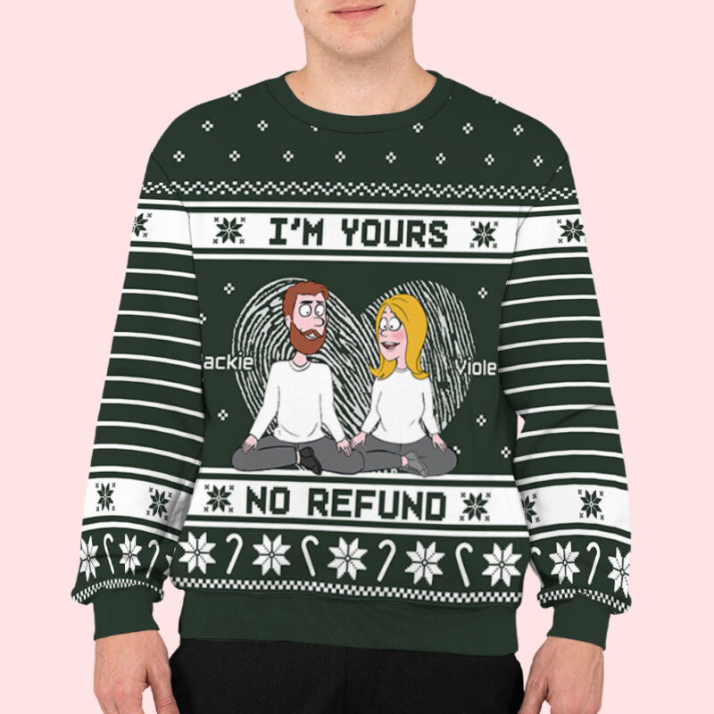 I'm Yours - Personalized Custom All-Over-Print Sweater - Image 5