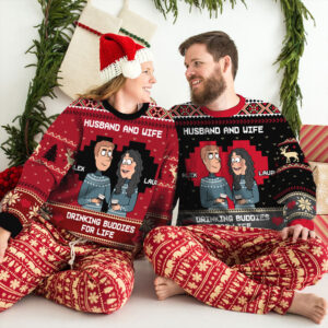 Drink Buddies - Personalized Custom All-Over-Print Sweater