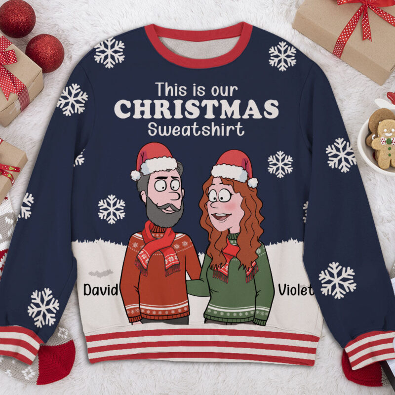 Ugly Christmas Sweater - Personalized Custom All-Over-Print Sweater - Image 2